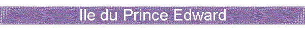Ile du Prince Edward